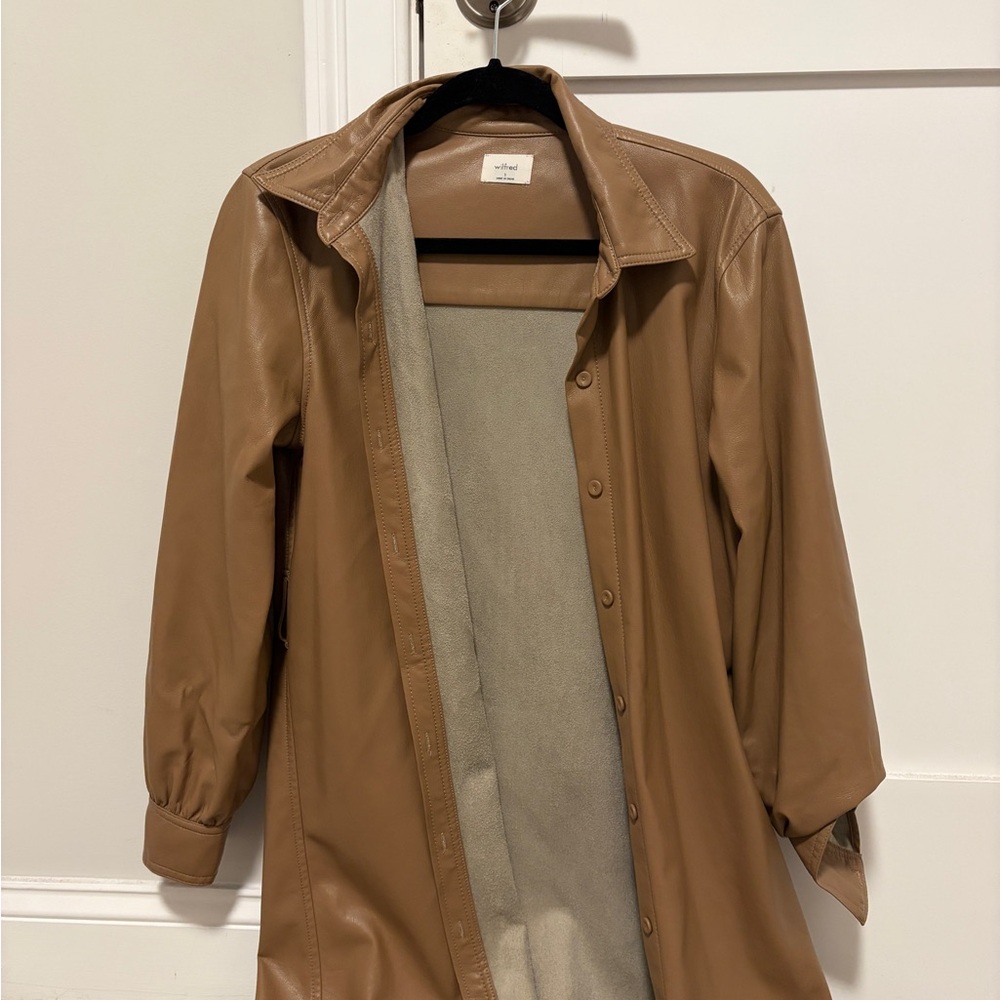 Wilfred Camel Leather Jacket